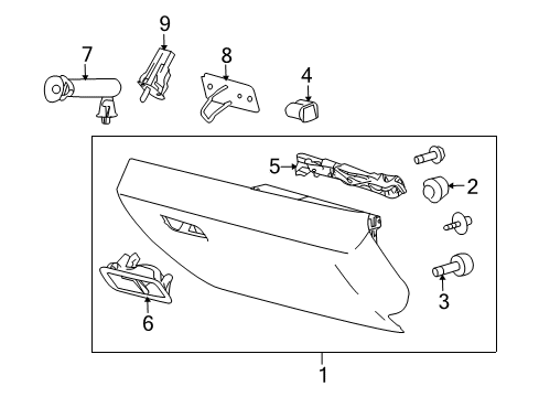 2012 Lincoln MKS Glove Box Diagram
