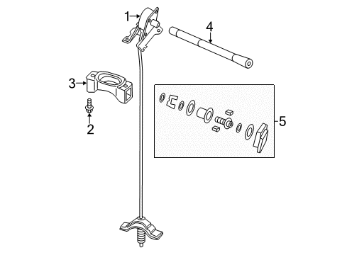 2017 Ford F-350 Super Duty Carrier & Components - Spare Tire Diagram