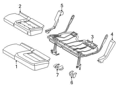 2024 Ford Bronco Rear Seat Components Diagram 4 - Thumbnail