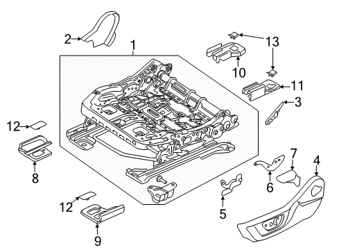 2015 Ford Mustang Tracks & Components Diagram