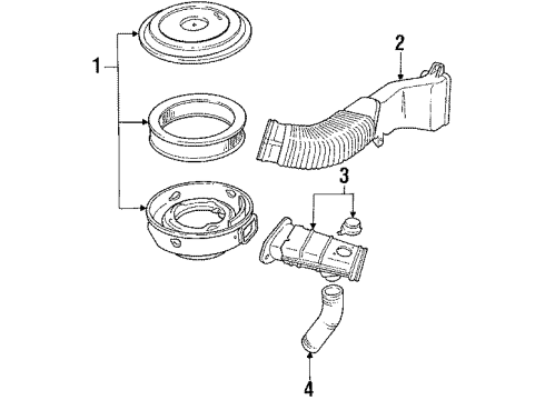 1985 Ford Bronco Air Inlet Diagram 3 - Thumbnail