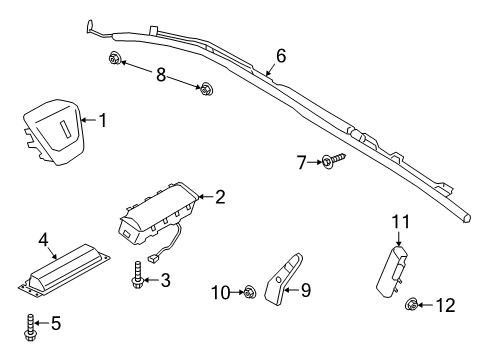 2024 Lincoln Corsair Air Bag Components Diagram