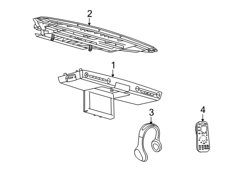 2008 Mercury Sable Mount Bracket Diagram for 8G1Z-78519K22-A