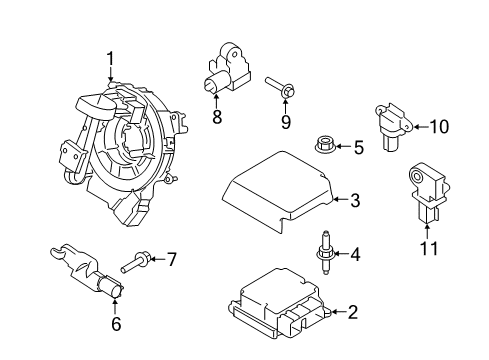 2017 Ford F-150 Air Bag Components Diagram