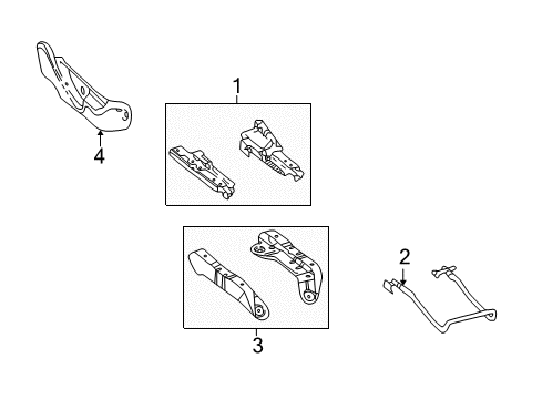 2000 Ford Excursion Tracks & Components Diagram