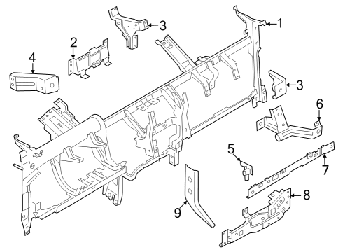2022 Ford Expedition Instrument Panel Components Diagram 3 - Thumbnail