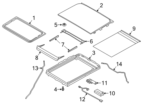 2024 Ford Explorer Sunroof Diagram