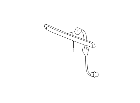 2003 Ford Mustang High Mount Lamps Diagram 2 - Thumbnail
