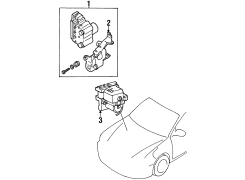 1999 Ford Escort ABS Components Diagram