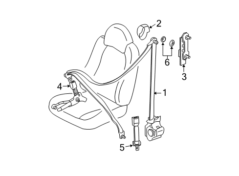 2011 Mercury Mariner Seat Belt Diagram