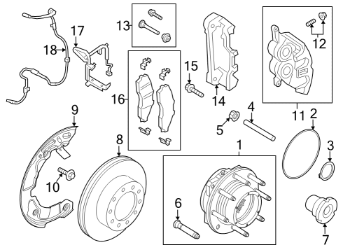 2025 Ford F-250 Super Duty Anti-Lock Brakes Diagram