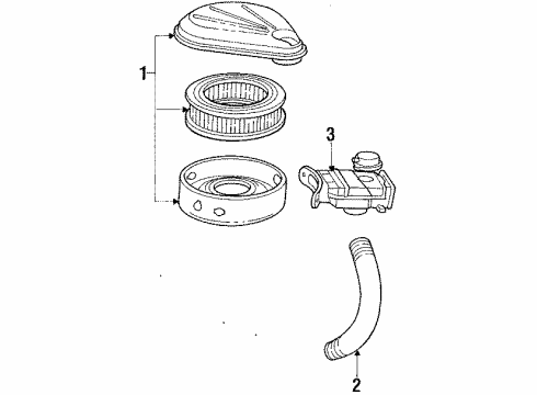 1986 Ford F-350 Air Inlet Diagram