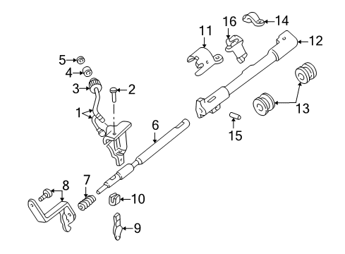 2002 Ford Explorer Sport Gear Shift Control - AT Diagram
