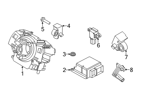 2024 Lincoln Aviator Air Bag Components Diagram