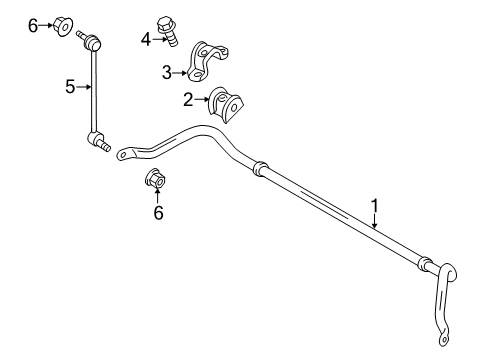2020 Ford Transit-250 Stabilizer Bar & Components Diagram