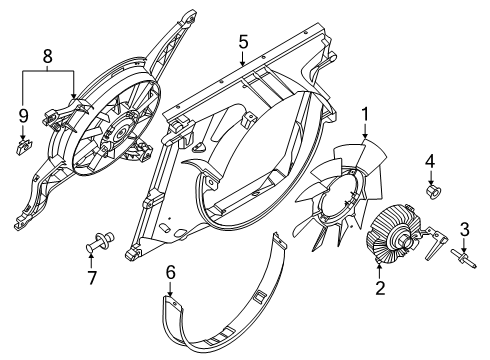 2024 Ford F-350 Super Duty Cooling Fan Diagram 2 - Thumbnail