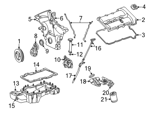 2007 Ford Freestyle Engine Parts Diagram