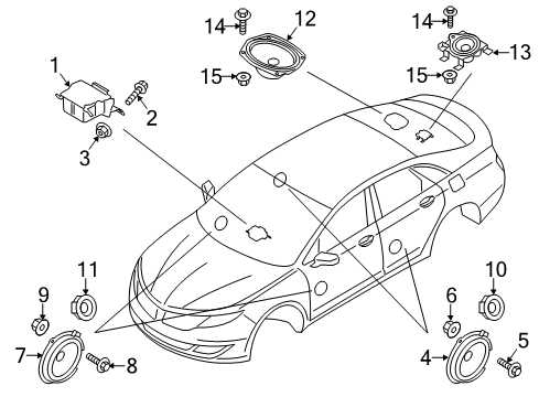 2017 Lincoln MKZ Sound System Diagram