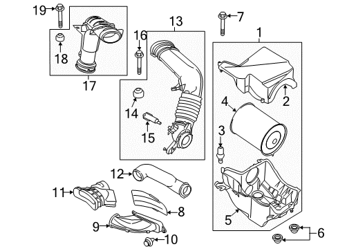 2016 Lincoln MKC Air Intake Diagram