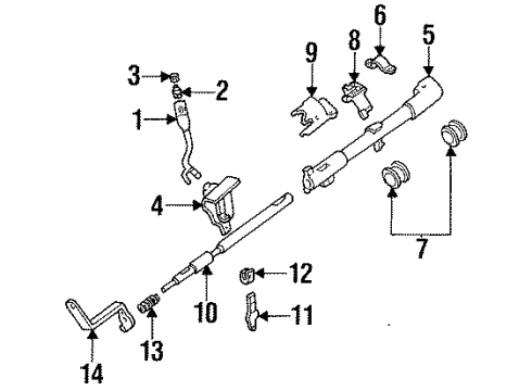1992 Ford Bronco Housing & Components Diagram