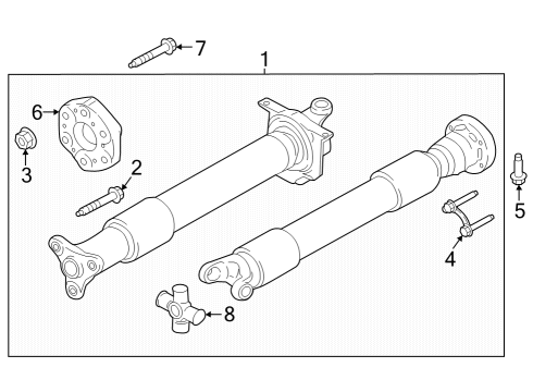 2025 Ford Mustang Rear Propeller Shaft Diagram