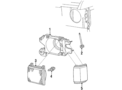 1990 Ford Bronco Bulbs Diagram