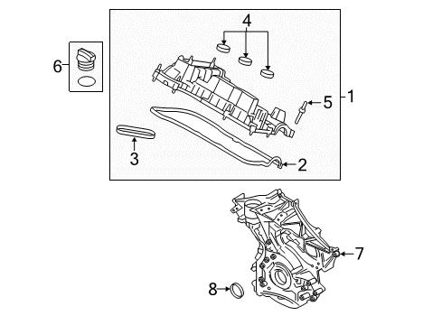 2017 Lincoln MKZ Valve & Timing Covers Diagram