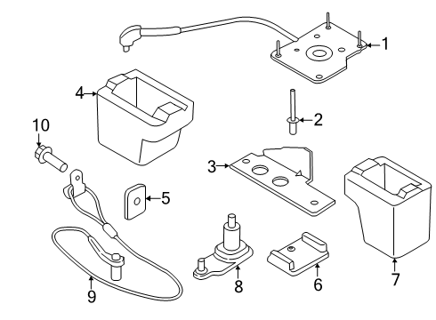 2025 Ford Transit-150 Spare Tire Carrier Diagram