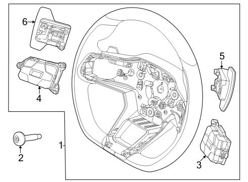 2025 Ford Mustang Steering Wheel Diagram