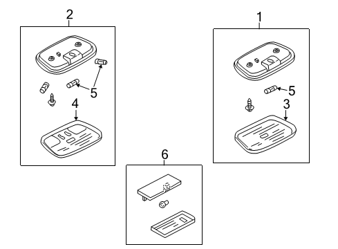 2007 Mercury Mariner Interior Lamps Diagram 2 - Thumbnail