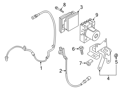 2017 Ford Expedition Control Module Diagram for FL1Z-2C215-C