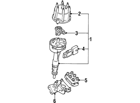 1992 Ford Taurus Distributor Diagram 2 - Thumbnail