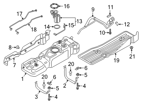 2018 Ford F-150 Skid Plate Diagram for JL3Z-9A147-B