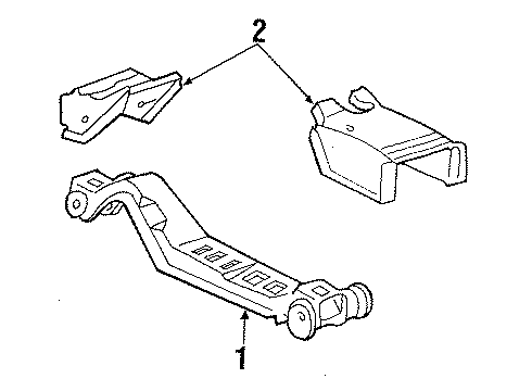 1987 Ford Thunderbird Engine & Trans Mounting Diagram 3 - Thumbnail