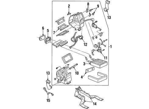 1999 Ford Escort Heater Components Diagram
