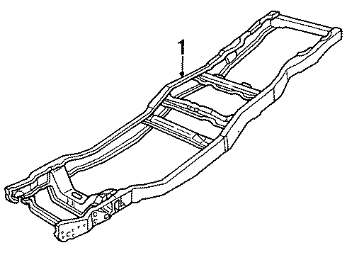 1992 Ford F-150 Frame & Components Diagram 2 - Thumbnail