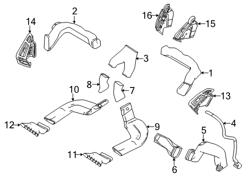 2012 Ford Focus Ducts Diagram 2 - Thumbnail