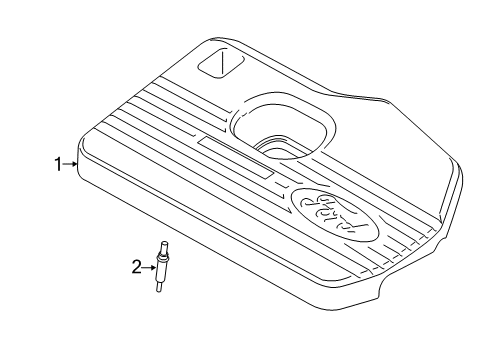 2019 Lincoln Nautilus Engine Appearance Cover Diagram