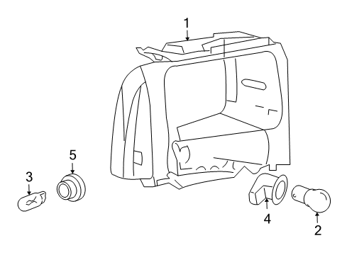 2005 Ford F-250 Super Duty Park Lamps Diagram