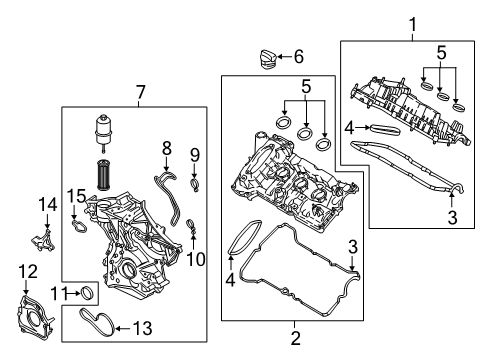 2019 Ford Fusion Valve & Timing Covers Diagram 5 - Thumbnail