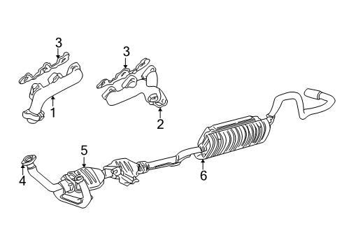 1998 Ford Ranger Exhaust Components Diagram