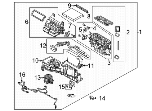 2024 Ford Bronco A/C & Heater Control Units Diagram