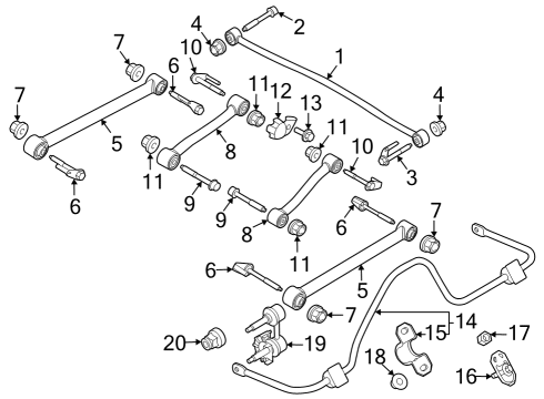 2024 Ford Bronco Rear Suspension Components Diagram