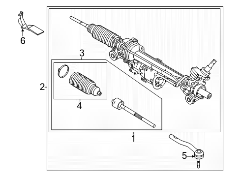 2024 Ford Ranger Steering Gear & Linkage Diagram