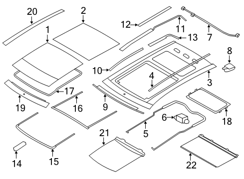 2012 Lincoln MKX Sunroof Diagram