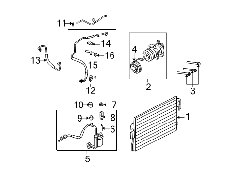 2011 Mercury Mariner A/C Compressor Diagram