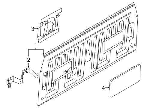 2024 Ford Ranger Back Panel Diagram