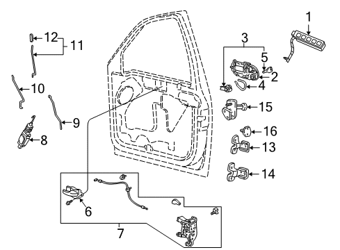 2002 Ford F-150 Door Diagram 3 - Thumbnail