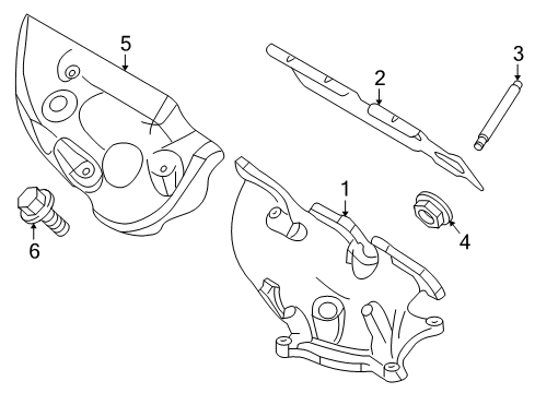 2009 Lincoln MKS Exhaust Manifold Diagram