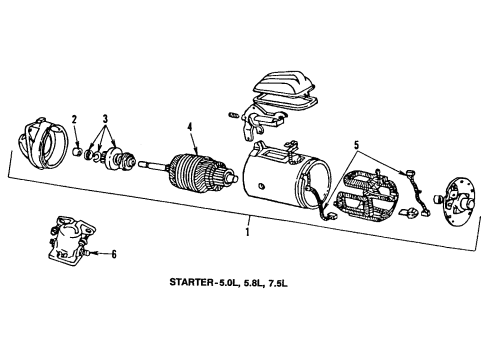 1993 Ford E-350 Econoline Starter Diagram
